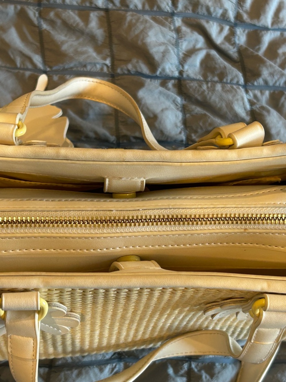 Betsey Johnson Cream and White Satchel/crossbody with Whimsical Details - Picture 15 of 15